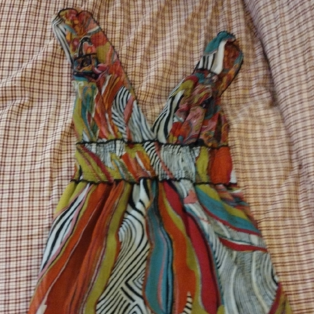Fire Los Angeles Multicolor Midi Dress